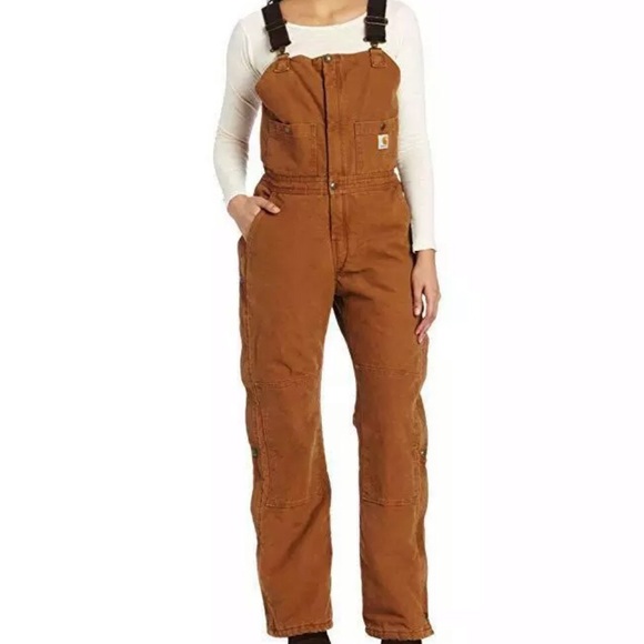Carhartt Pants - Carhartt Sandstone Insulated Bib Overalls